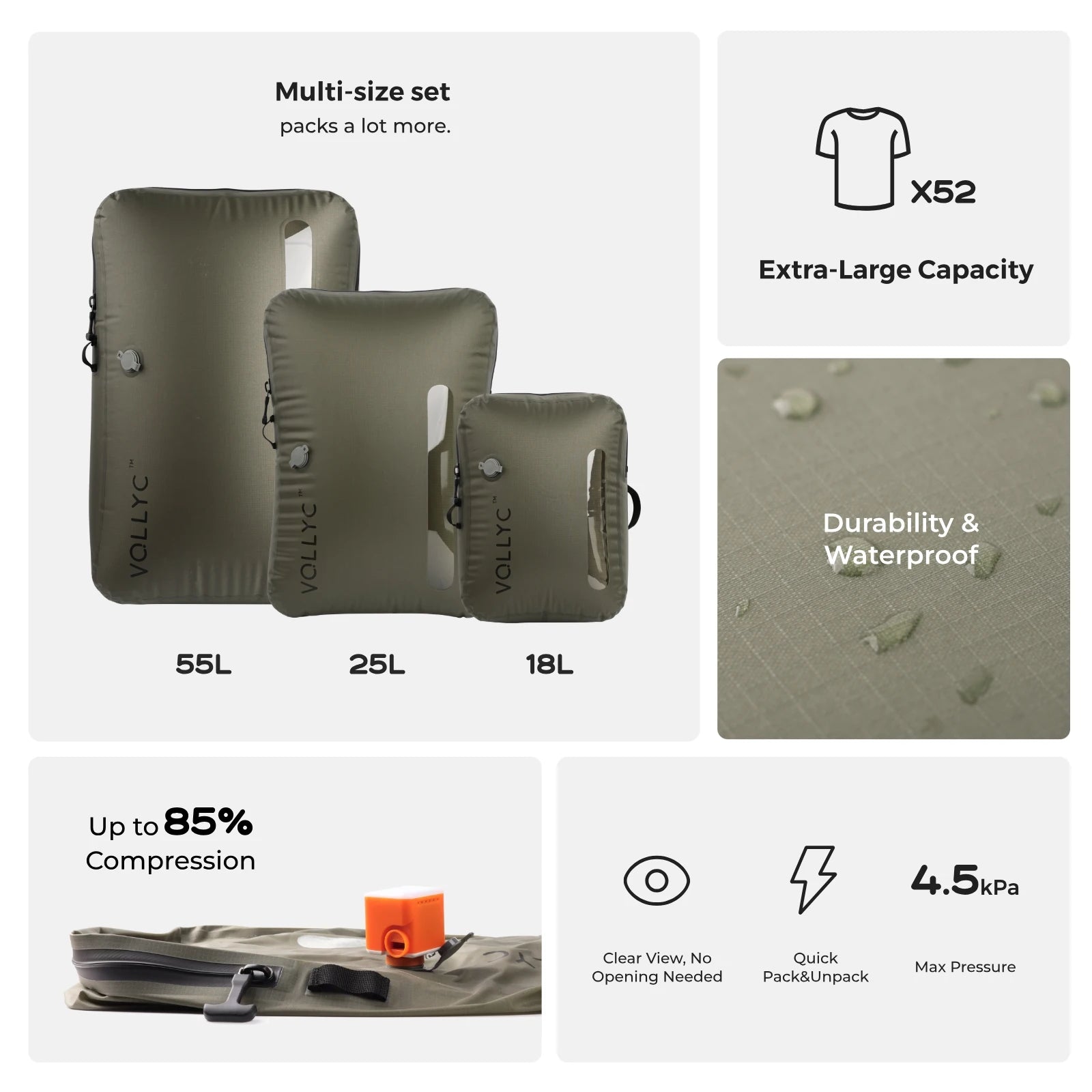 AirPack Vacuum Travel Bag