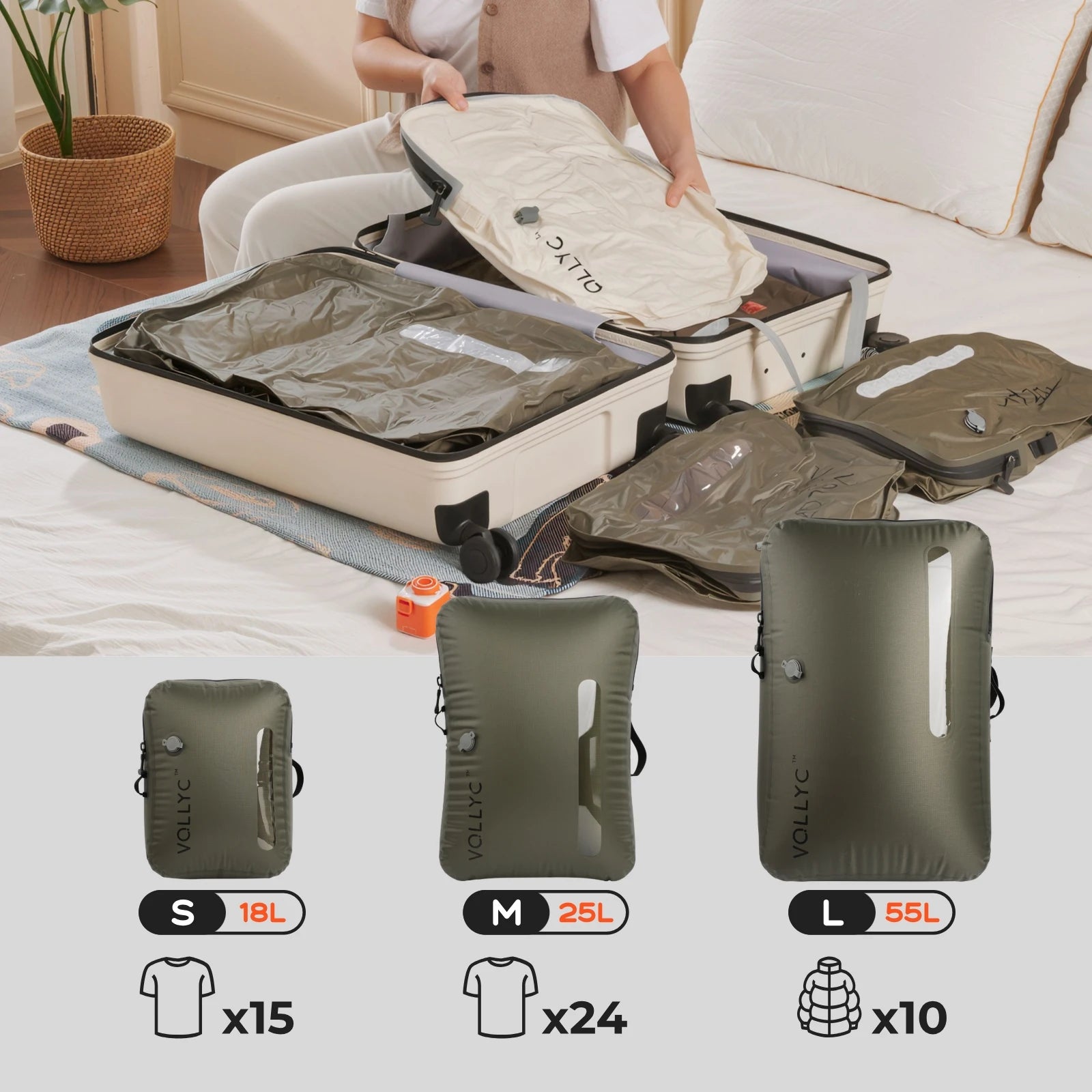 AirPack Vacuum Travel Bag